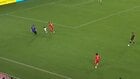 A baby invades the pitch and is hurriedly escorted off the field in the middle of the MLS match between the Chicago Fire and D.C. United.